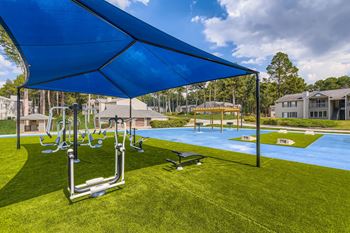 Outdoor fitness area